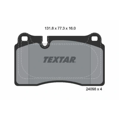 Kuva TEXTAR 2409803 Jarrupalat Kulumisenilmaisemelle SEAT: Leon III Hatchback, ST, AUDI: A3 Sportback, TT Coupe