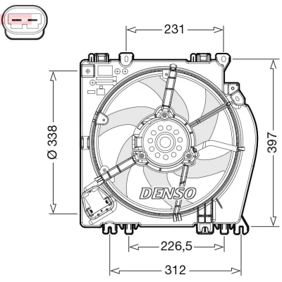 Kuva DENSO DER46002 Jäähdyttimen Tuuletin 12