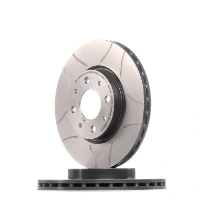Kuva BREMBO MAX LINE 09.5870.75 Jarrulevyt 257 20 4 tuuletettu sisältä, lovella pinnoitettu Ruuveilla FIAT: Punto II Hatchback, Barchetta