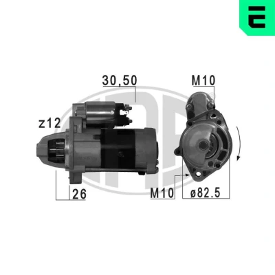 Kuva ERA 220710A Starttimoottori 12 2,2 JEEP: GRAND CHEROKEE 2, CHRYSLER: PT Cruiser Farmari