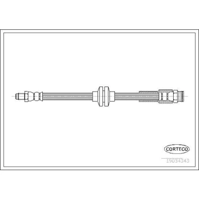Kuva CORTECO 19034343 Jarruletku etuakseli molemminpuoleinen 423 OPEL: Corsa D Hatchback