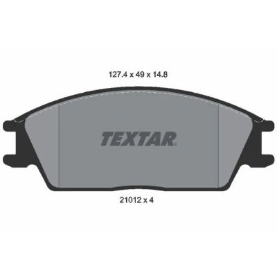 Kuva TEXTAR 2101204 Jarrupalat Ei kulumisenilmaisimelle HYUNDAI: Getz