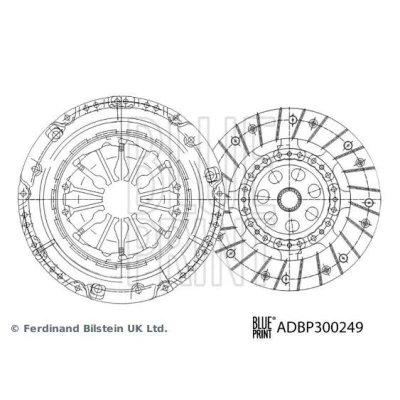 Kuva BLUE PRINT ADBP300249 Kytkinpaketti kaksiosainen synteettinen rasva 226mm