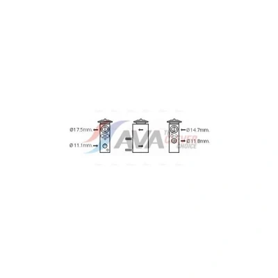 Kuva AVA COOLING SYSTEMS FD1462 Ilmastoinnin Paisuntaventtiili FORD: MONDEO 4 Turnier