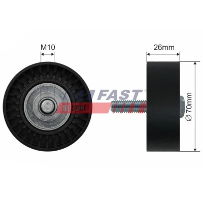 Kuva Ohjainrulla, moniurahihna ALFA ROMEO, CADILLAC, FIAT, LANCIA, OPEL, SAAB, SUZUKI, VAUXHALL OE 12 04 295, 17530 79J60, 51758383