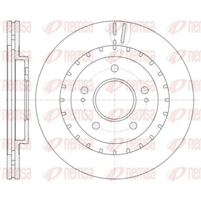 Kuva REMSA 61137.10 Jarrulevyt Etuakseli 285, 285 22 5 Tuuletettu MITSUBISHI: Pajero Sport 1 SUV