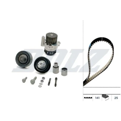 Kuva Vesipumppu + jakohihnasarja SEAT CORDOBA, IBIZA III, SKODA FABIA I, Combi Praktik Sedan VW POLO, POLO IV OE