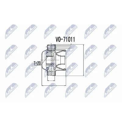 Kuva NTY NPW VV 006 Vetonivel VOLVO: XC70 I Cross Country, V70 2, 3