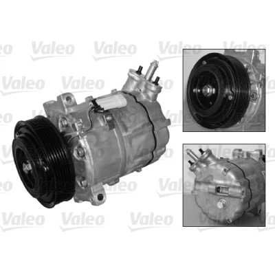 Kuva VALEO 699855 Ilmastoinnin Kompressori PXV16 12V PAG 46 R134a kompressoriöljyllä REMANUFACTURED
