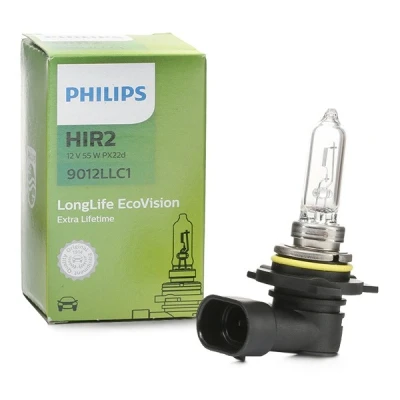 Kuva PHILIPS 9012LLC1 Polttimo, kaukovalo HIR2 12V 55W 3700K Halogeeni TOYOTA: Avensis III Farmari, Yaris Hatchback, C HR