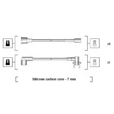 Kuva MAGNETI MARELLI 941145230720 Sytytysjohto RENAULT: Super 5 Hatchback, VOLVO: 340 360 Hatchback