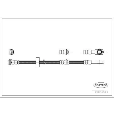 Kuva CORTECO 19033513 Jarruletku Etuakseli 543 AUDI: A2