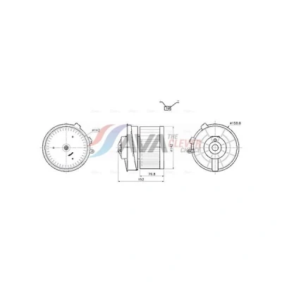 Kuva Sisäilmapuhallin AVA QUALITY COOLING DN8486