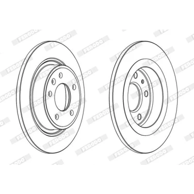 Kuva FERODO PREMIER DDF1871C Jarrulevyt 292 12 5 täysi pinnoitettu Ruuveilla OPEL: Astra J Sports Tourer, Zafira C Hatchback