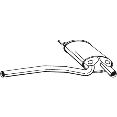 Kuva Keskiäänenvaimentaja AUDI A4 B5, B5 Avant OE 8D0253409AB, 8D0253409AC
