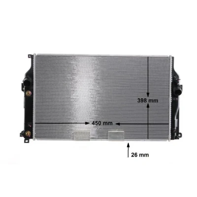 Kuva MAHLE ORIGINAL CR 2271 000S Jäähdytin 670 411 26 Jäähdytysrivat juotetut TOYOTA: RAV4 III SUV