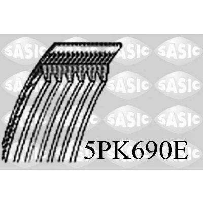 Kuva SASIC 5PK690E Moniurahihna 690 5 Elastinen FORD: MONDEO 4 Turnier, Stufenheck, FIESTA