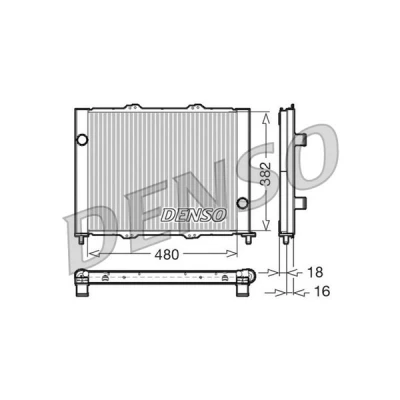 Kuva DENSO DRM23099 Jäähdytinpaketti ilman vedenerotinta 1445