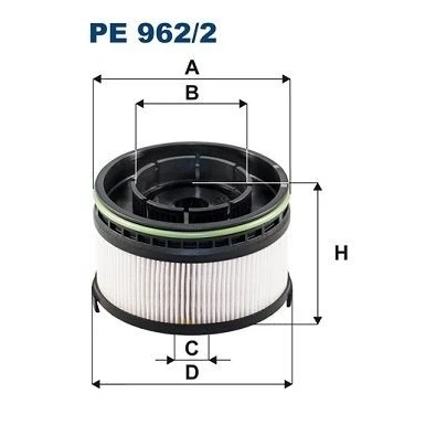 Kuva FILTRON PE 962/2 Polttoainesuodatin Suodatinpanos MERCEDES BENZ: C sarja T modell, Vito Van, GLC SUV