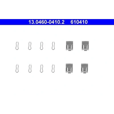 Kuva ATE 13.0460 0410.2 Tarvikesarja, Jarrupala Levyjarru FIAT: Uno Hatchback