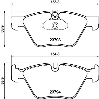 Kuva HELLA 8DB 355 015 031 Jarrupalat Kulumisenilmaisemelle BMW: 5 Sedan, Touring, X1