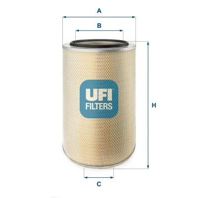 Kuva UFI 27.309.00 Ilmansuodatin 622mm 373mm Suodatinpanos