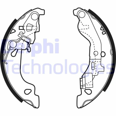 Kuva DELPHI LS1858 Jarrukengät 180 32 FIAT: Punto II Hatchback