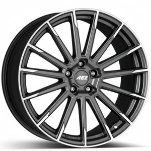Kuva AEZ Atlanta Graphite matt polished 8x19 5/112 ET45 B57.1