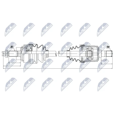 Kuva NTY NPW HD 041 Vetoakseli Etuakseli, vasen, oikea HONDA: CR V 2