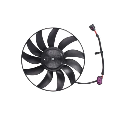 Kuva THERMOTEC D8W045TT Jäähdyttimen Tuuletin 363 12 220 ilman jäähdytystuulettimen kehää VOLKSWAGEN: Golf 5, Touran I, 6, AUDI: A3 Hatchback