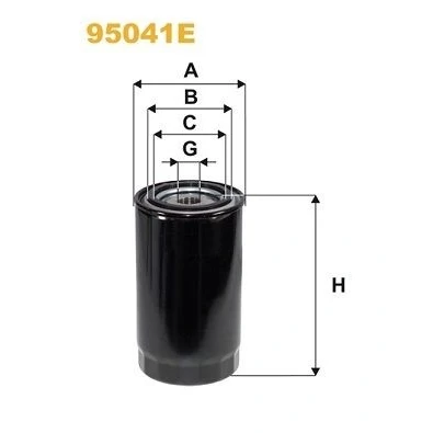 Kuva WIX FILTERS 95041E Polttoainesuodatin Ruuvattava suodatin