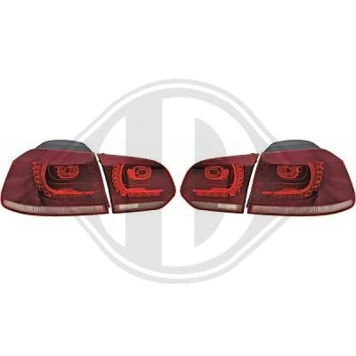 Kuva DIEDERICHS 2215795 Perävalosarja VOLKSWAGEN: GOLF 6