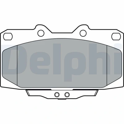 Kuva DELPHI LP3409 Jarrupalat akustisella kulumavaroittimella Ilman huudonvaimennuspeltiä tarvikkeita TOYOTA: Yaris III Hatchback