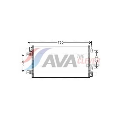 Kuva PRASCO RTA5342 Ilmastoinnin Lauhdutin 11,7 11,0 Alumiini 709 NISSAN: Interstar Van, Bussi, RENAULT: MASTER 2 Kasten