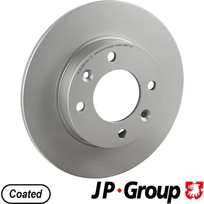 Kuva JP GROUP 4163201500 Jarrulevyt Taka akseli 247 9 4 täysi pinnoitettu CITROËN: C4 I Hatchback, Coupe, C3 II, PEUGEOT: 307 Farmari
