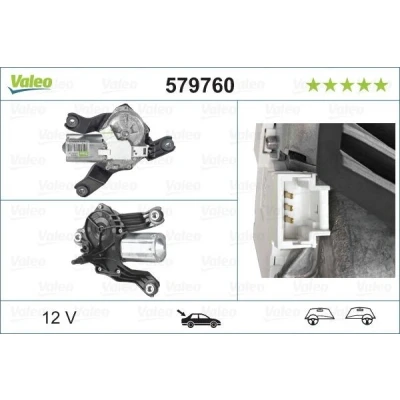 Kuva VALEO 579760 Tuulilasin Pyyhkimen Moottori 12 Takana Oikean /vasemmanpuolinen ohjaus ORIGINAL PART
