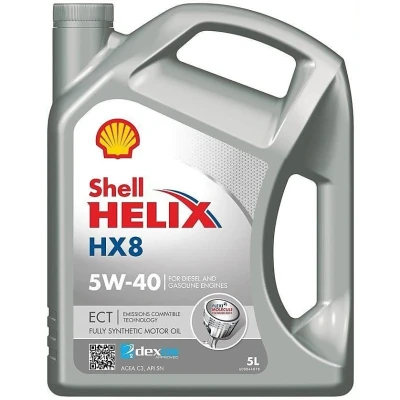 Kuva Shell Helix HX8 ECT 5W 40 5l Moottoriöljy 550046689 BMW: 3 Sedan, 5 Touring, MERCEDES BENZ: Sprinter 3.5 T Bussi, C sarja modell