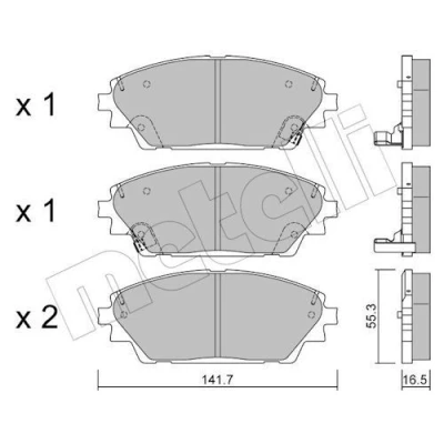 Kuva Jarrupalasarja, levyjarru METELLI 22 0992 0