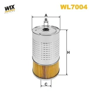 Kuva WIX FILTERS WL7004 Öljynsuodatin Suodatinpanos MERCEDES BENZ: E sarja T modell, W124 Sedan, C SSANGYONG: Musso SUV
