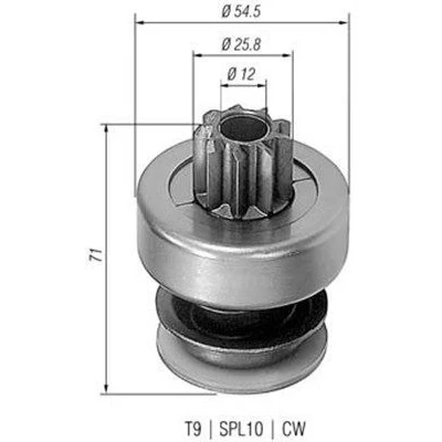 Kuva MAGNETI MARELLI 940113020061 Hammaspyörä, käynnistys
