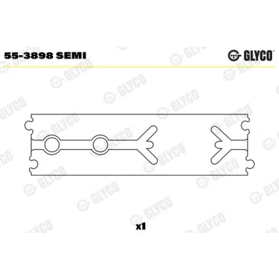 Kuva GLYCO 55 3898 SEMI Laakerin holkki, kiertokanki MERCEDES BENZ: Sprinter 3.5 T Bussi