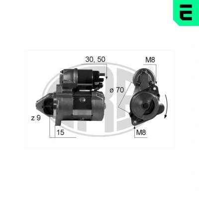 Kuva ERA 220517A Starttimoottori 12 0,8 9 SMART: Fortwo I Cabriolet