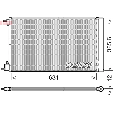 Kuva DENSO DCN20039 Ilmastoinnin Lauhdutin Vedenerottimella R 134a