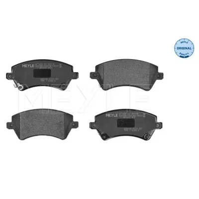 Kuva MEYLE 025 237 6617/W Jarrupalat ORIGINAL Quality Etuakseli akustisella kulumavaroittimella Huudonvaimennuspellillä TOYOTA: Corolla IX Hatchback
