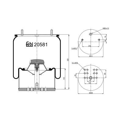 Kuva FEBI BILSTEIN 20581 Metallipalje, ilmajousitus