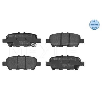 Kuva MEYLE 025 248 7113/W Jarrupalat ORIGINAL Quality Taka akseli akustisella kulumavaroittimella Huudonvaimennuspellillä NISSAN: Leaf I, II, Juke
