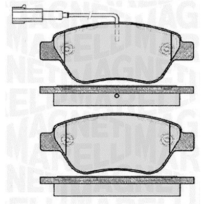 Kuva Jarrupalasarja, levyjarru, Etuakseli ALFA ROMEO, CITROËN, FIAT, PEUGEOT OE 1609253280, 1617283380, 1618111580