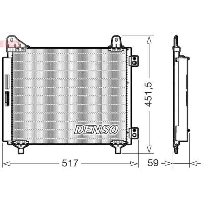 Kuva Lauhdutin, ilmastointilaite DENSO DCN21035