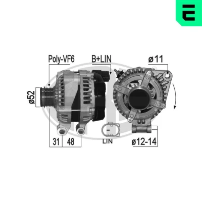 Kuva Laturi LAND ROVER DISCOVERY IV, RANGE SPORT I OE AH22 10300 AB, LR0 13847