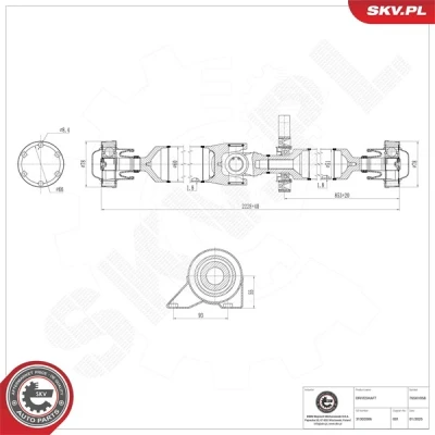 Kuva Vetoakseli ESEN SKV 76SKV058